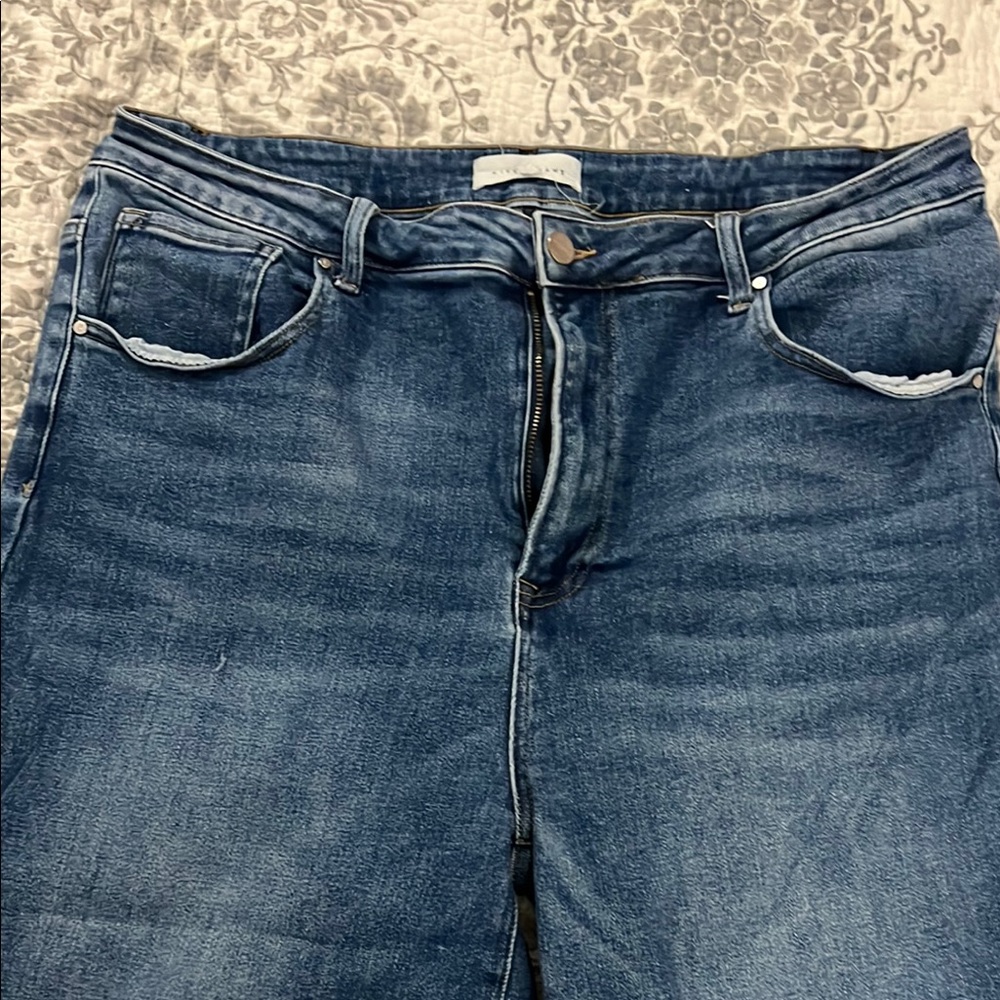 Women's Blue Wide Leg Jeans by Risen 3x